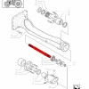 Welle 4WD , Shaft 4WD für Case Maxxum, MXU, New Holland: T6.120 T6.125 T6.140 , 5197193
